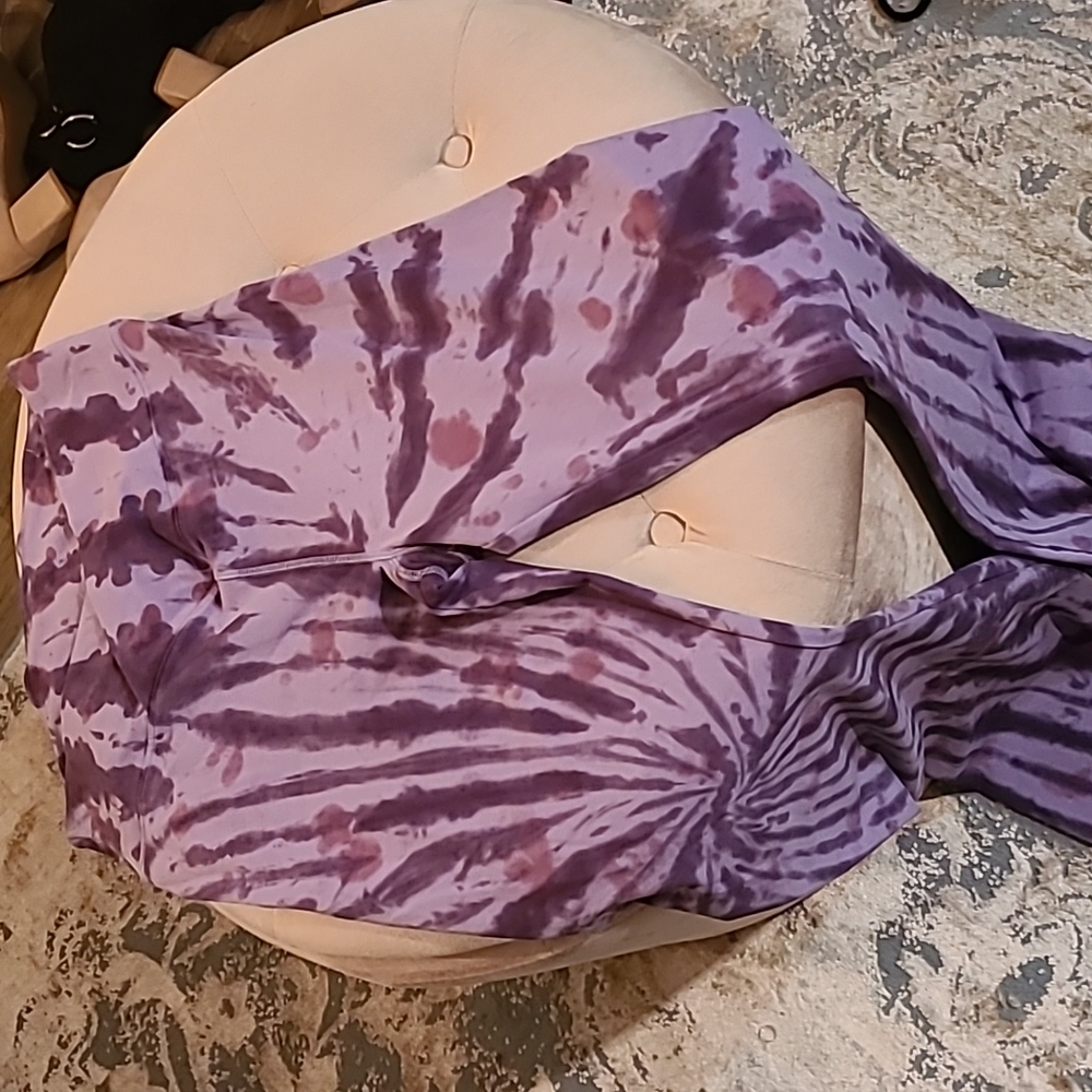 Purple tie dye Victoria's secret yoga pants
